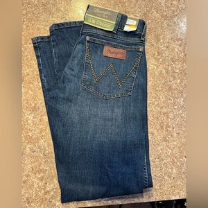 Wrangler Men's Denim Slim Straight Jeans